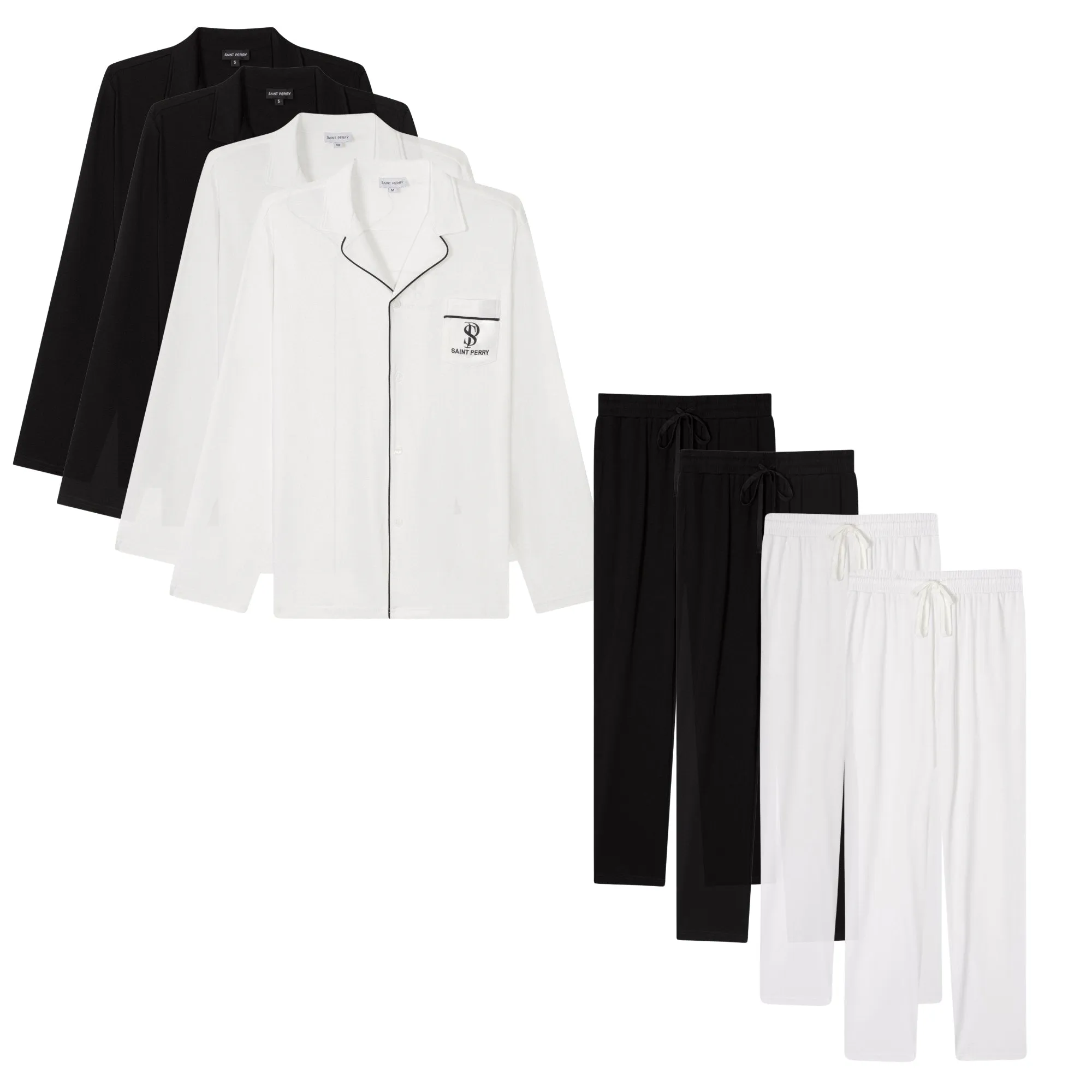 Essential Leisurely Set 4pcs Long Sleeves & Pajamas