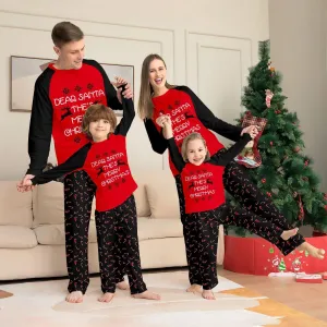 Family Pajama Set with Christmas Cane Fawn Monogrammed