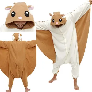 Flying Squirrel Kigurumi Onesies for Adult Hoodie Pajamas Animal Costume