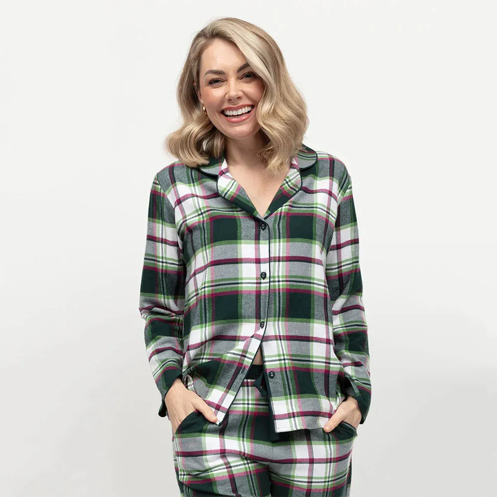 Forrest Women's Brushed Check Pyjama Top