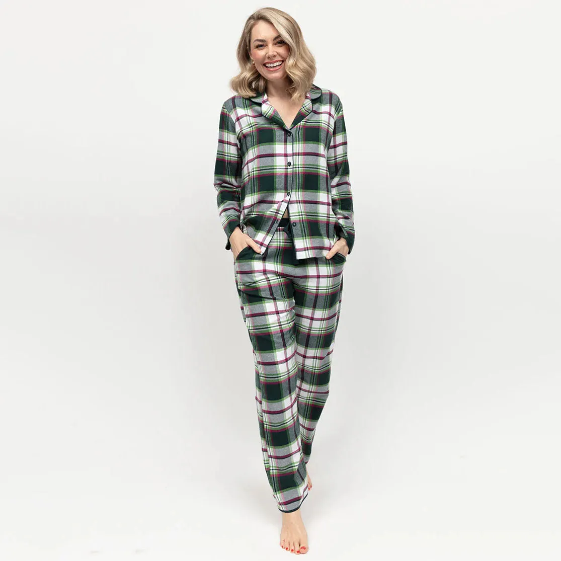 Forrest Women's Brushed Check Pyjama Top