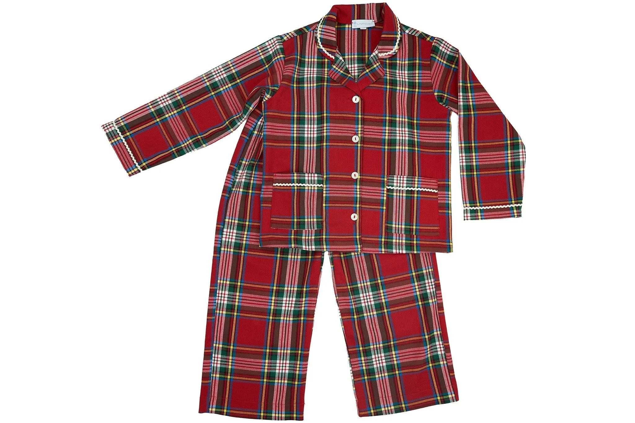 Girl Pyjama - Red Tartan