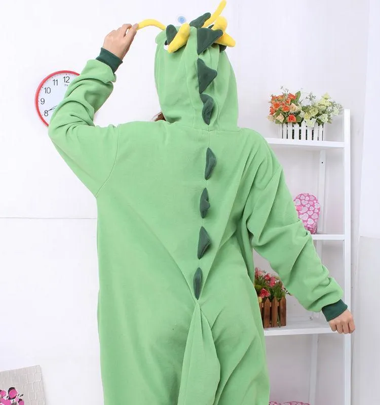 Green Dragon Onesies Hoodie Costume Kigurumi Pajamas