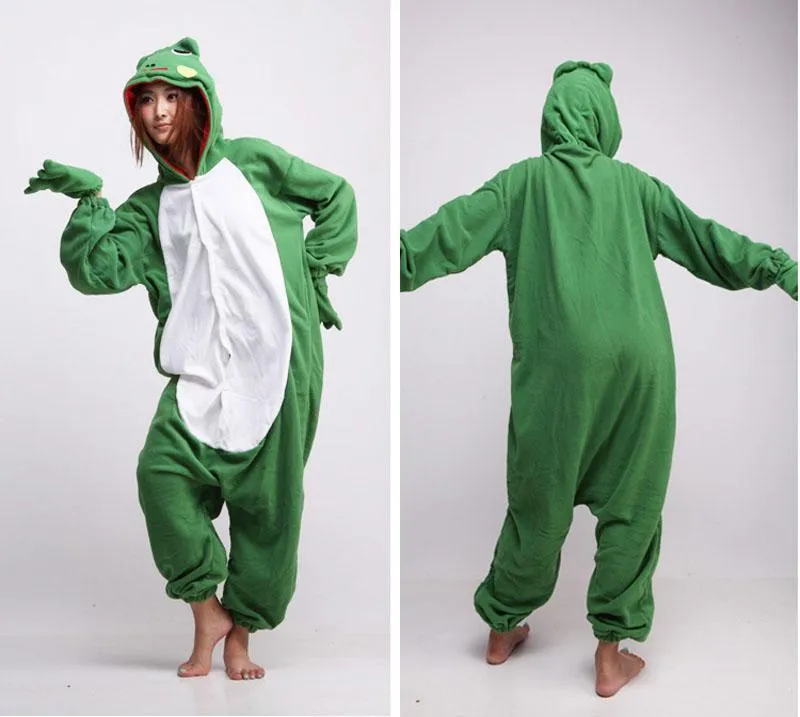 Green Frog Onesies Hoodie Costume Kigurumi Pajamas