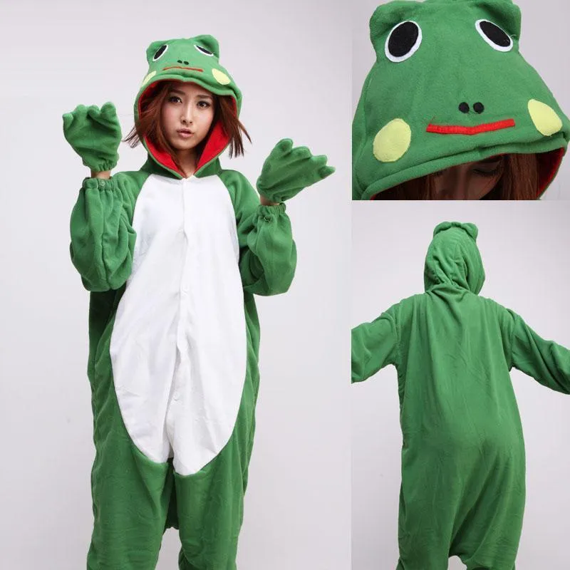 Green Frog Onesies Hoodie Costume Kigurumi Pajamas