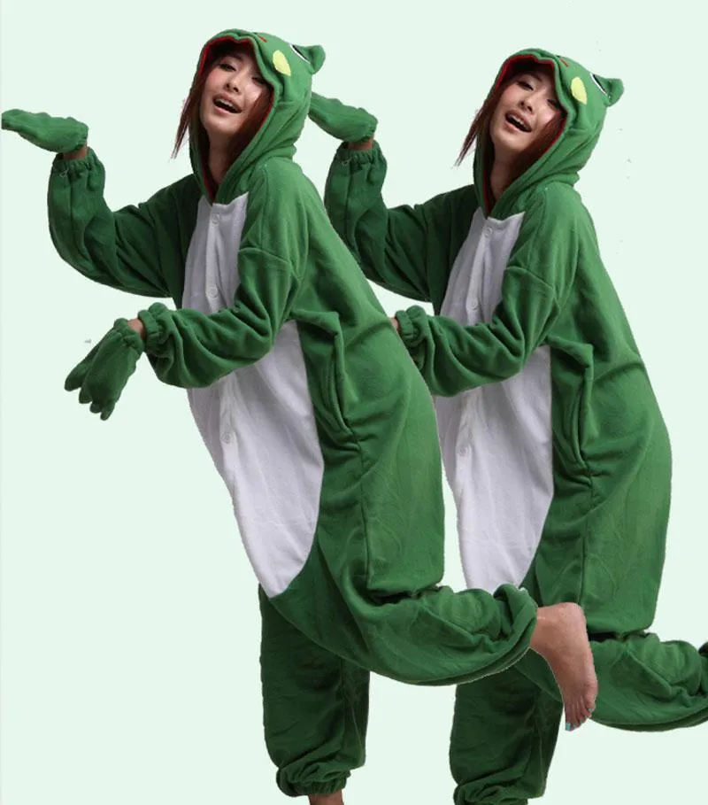 Green Frog Onesies Hoodie Costume Kigurumi Pajamas