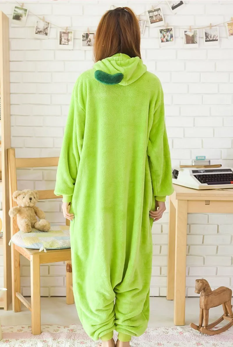 Green Sweet Pea Onesies Hoodie Costume Kigurumi Pajamas