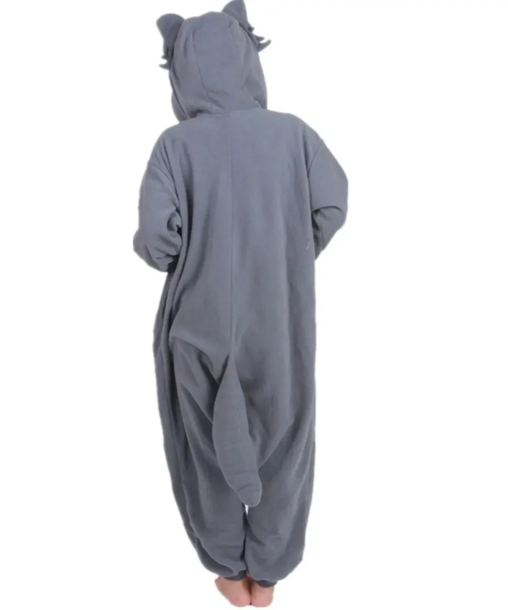 Grey Wolf Kigurumi Animal Onesie Costume Hoodie Pajamas