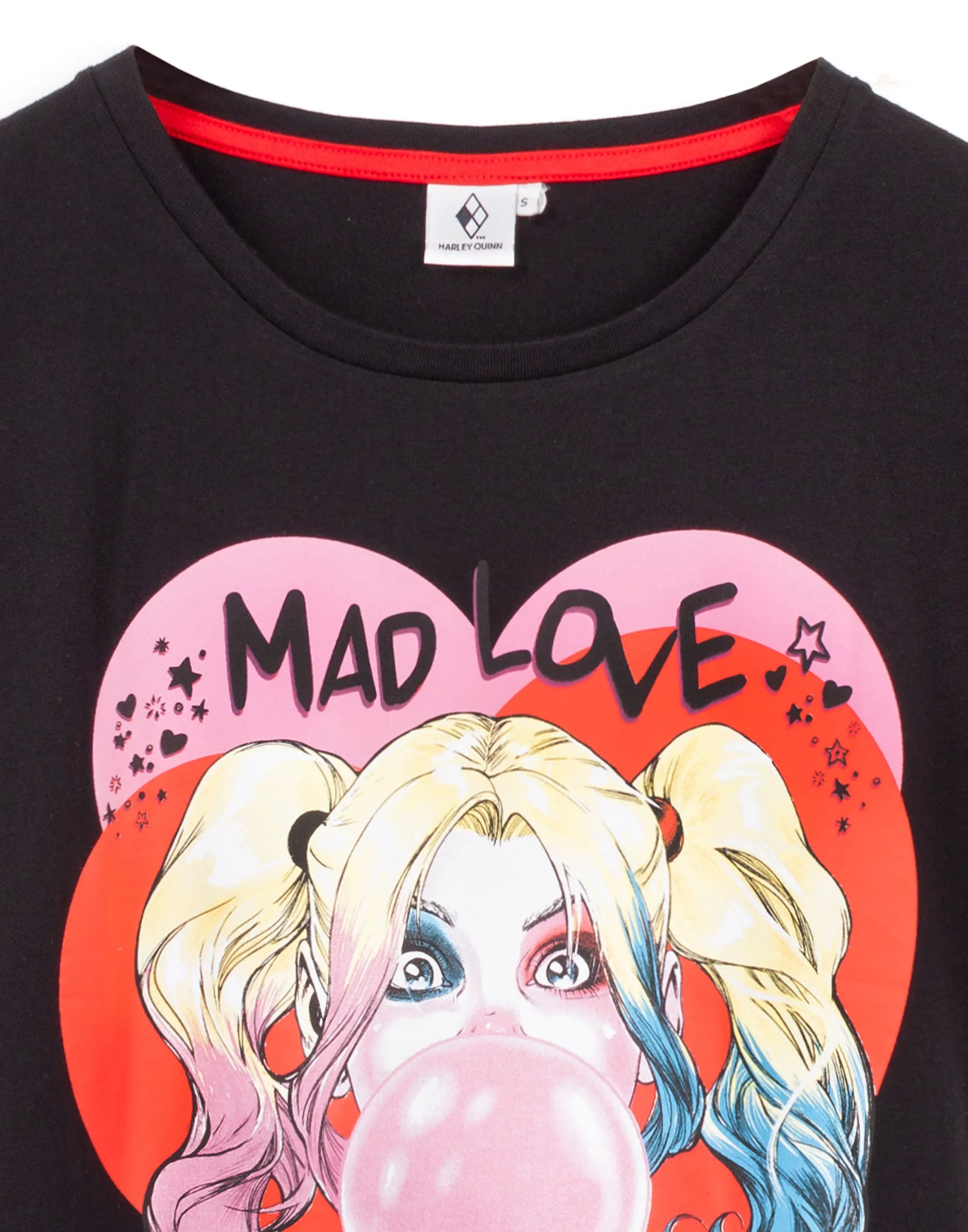 Harley Quinn Mad Love T-shirt & Cycling Short Womens Pyjama Set