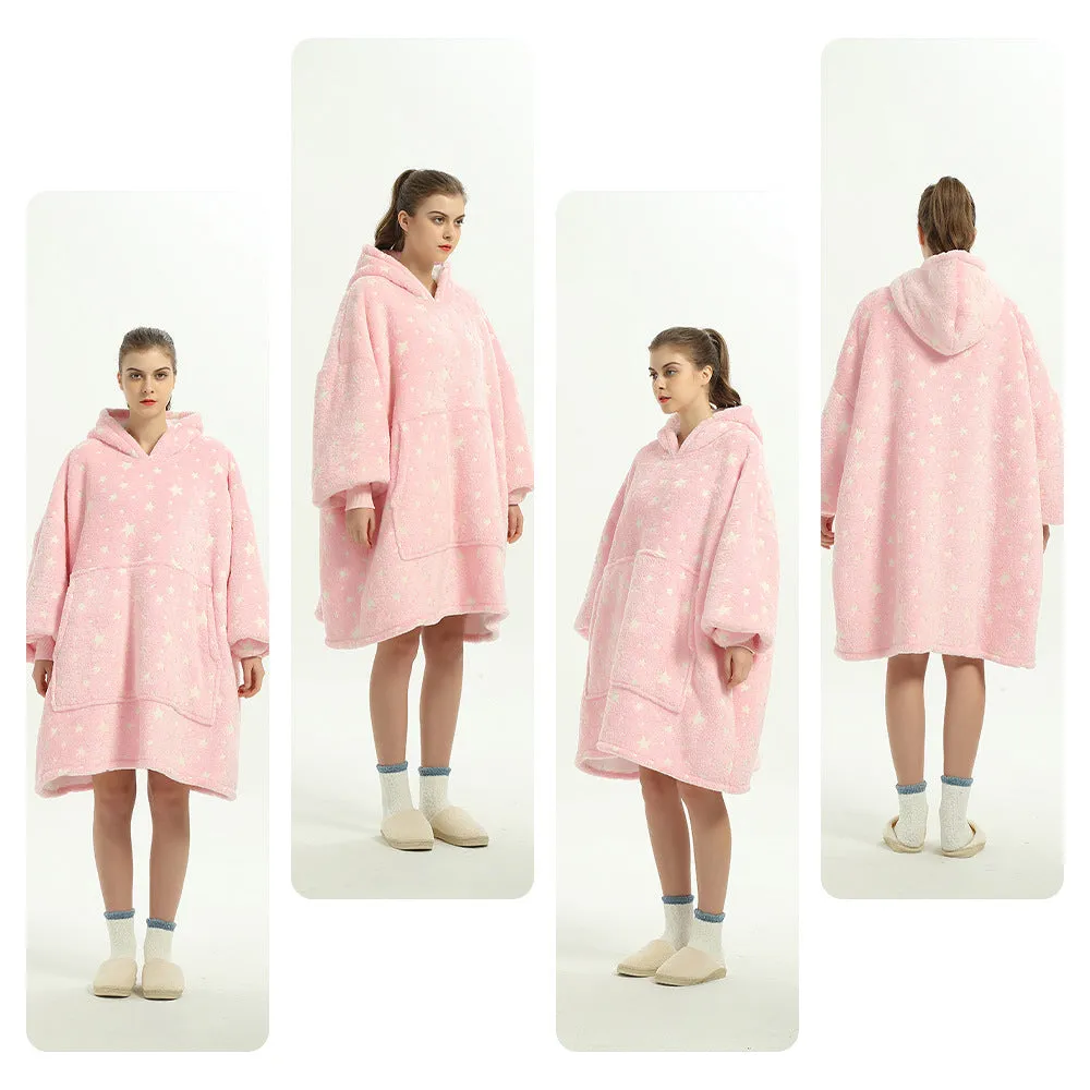 Hooded Plus Size Home Wear Nightgown