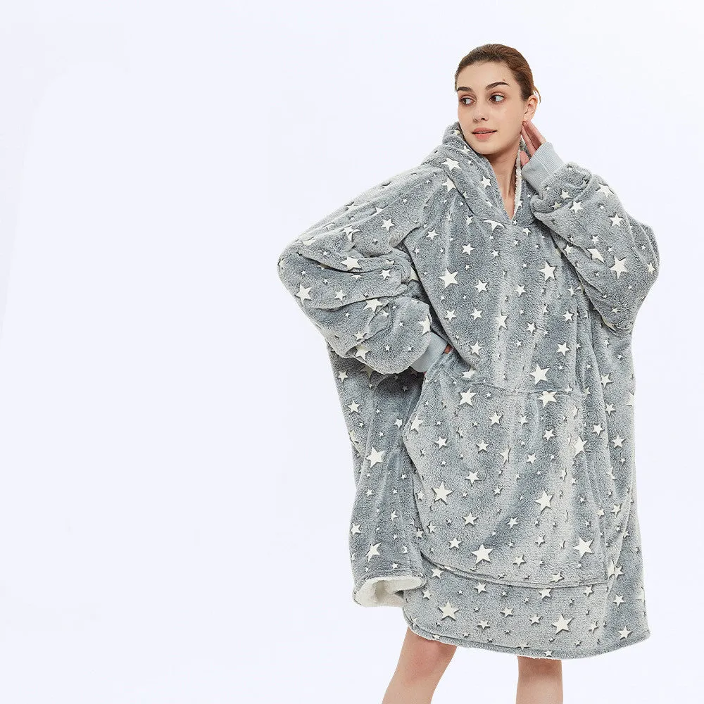 Hooded Plus Size Home Wear Nightgown