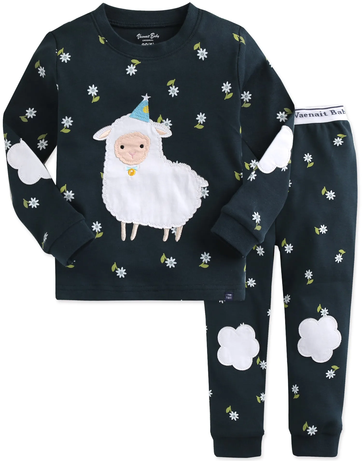 Lamb bloom Long Sleeve Pajamas