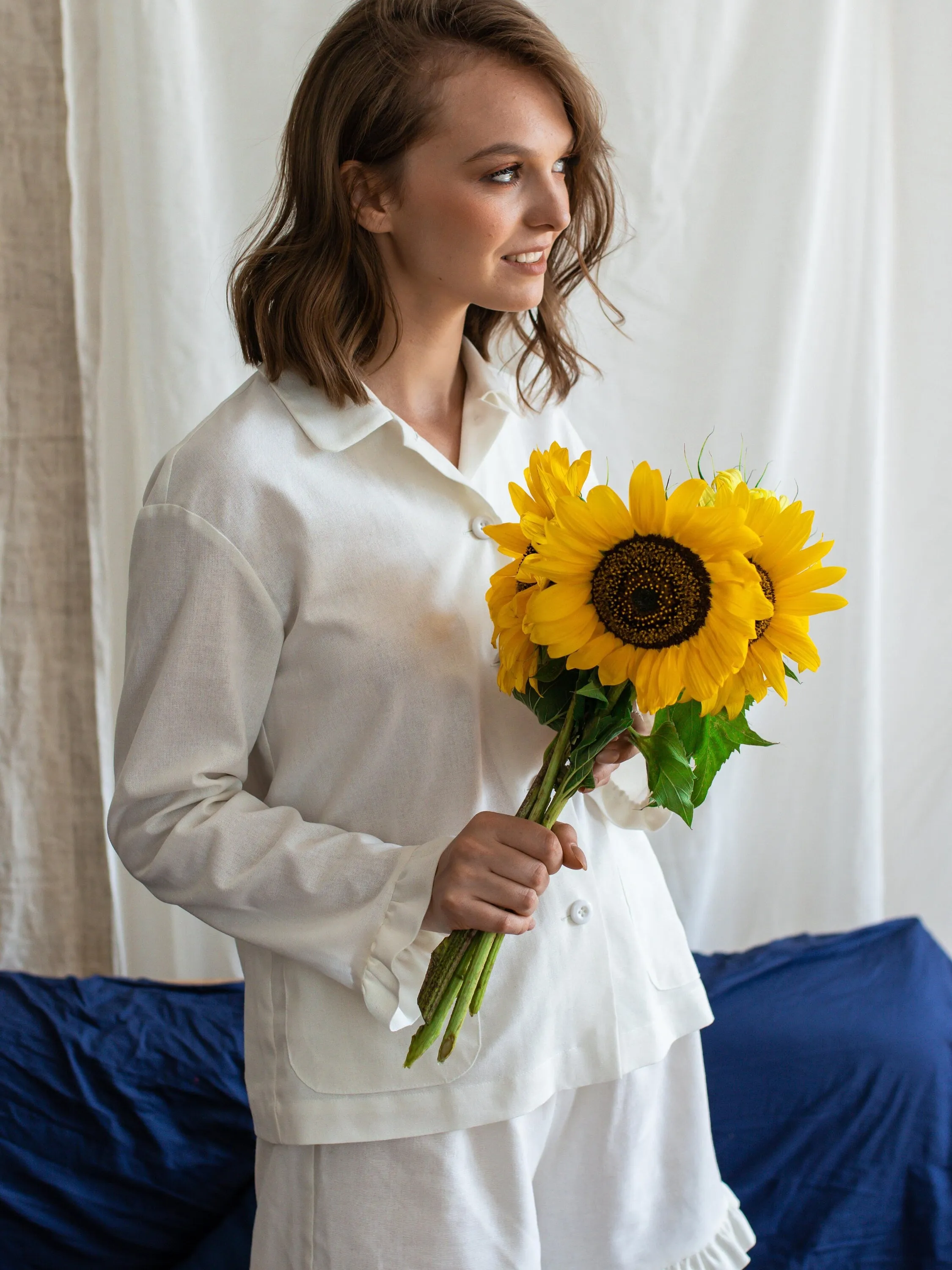 Linen Pajamas Set for Women