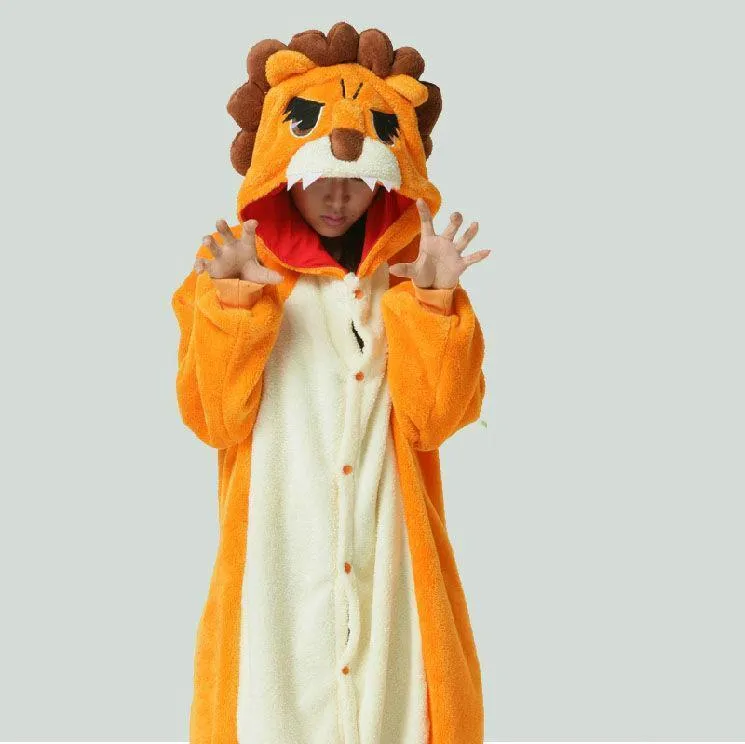 Lion Onesies Hoodie Pajamas Animal Costume Kigurumi Pajamas