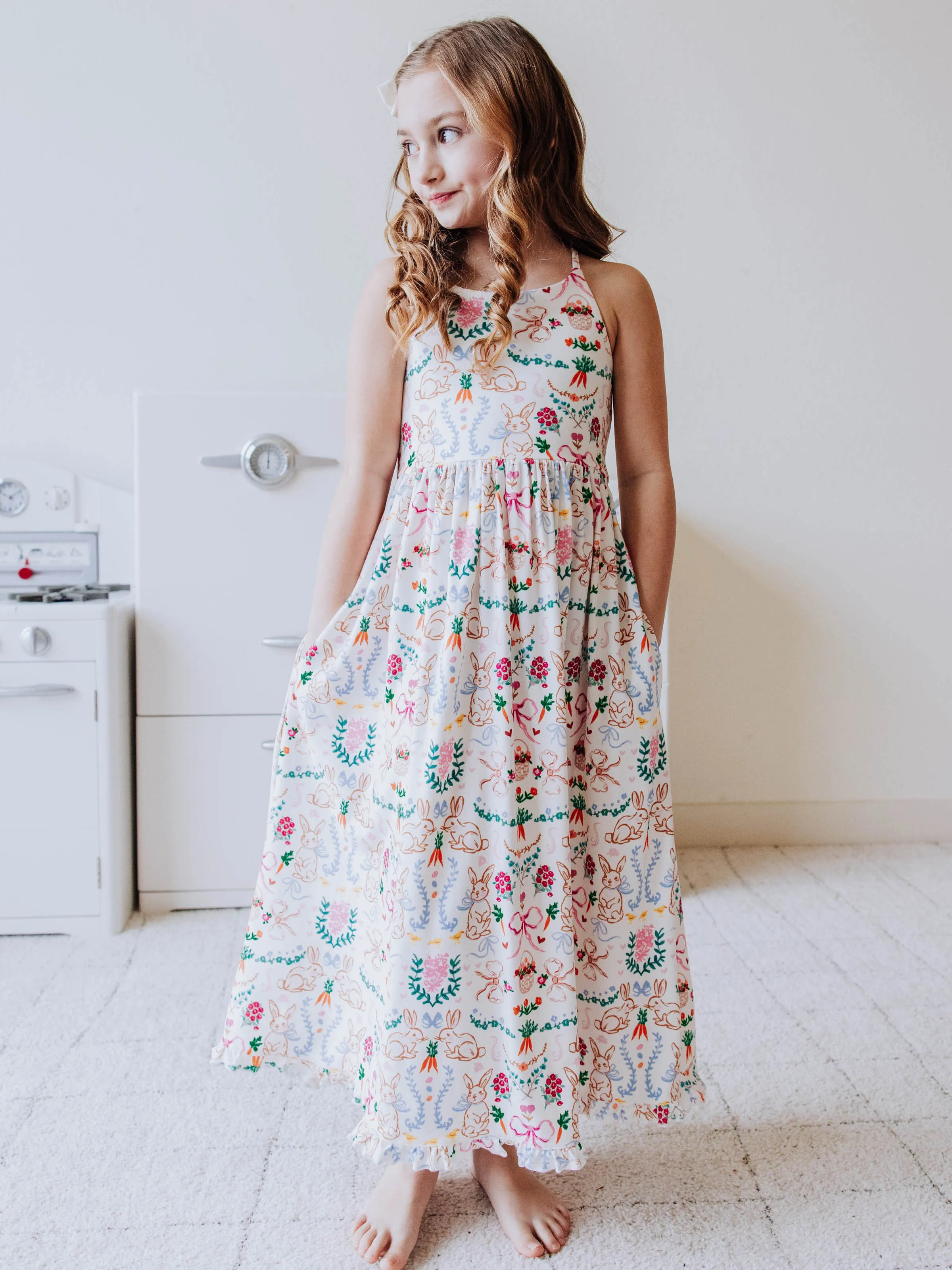 Maxi Play Dress - Down the Bunny Trail