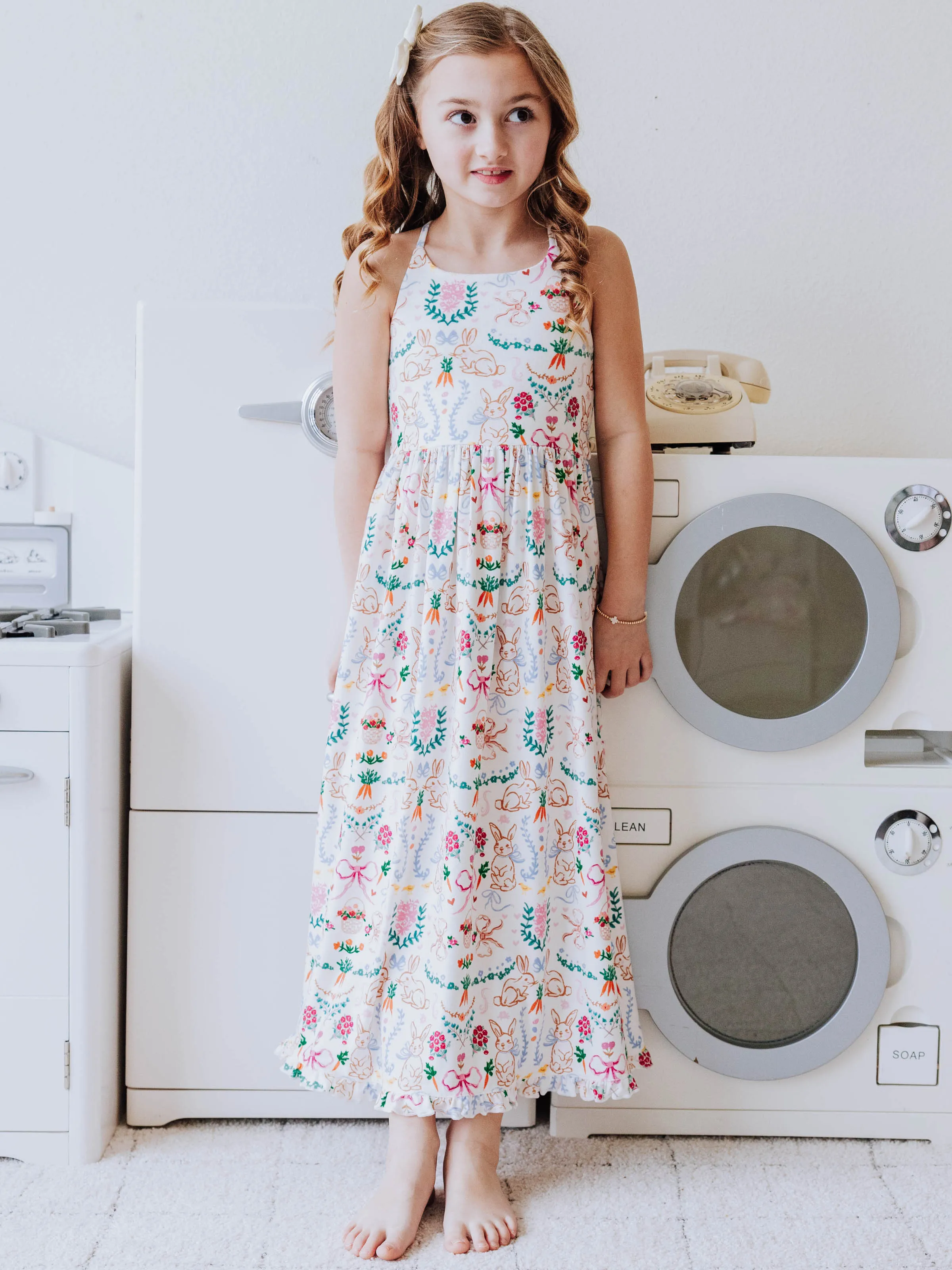 Maxi Play Dress - Down the Bunny Trail