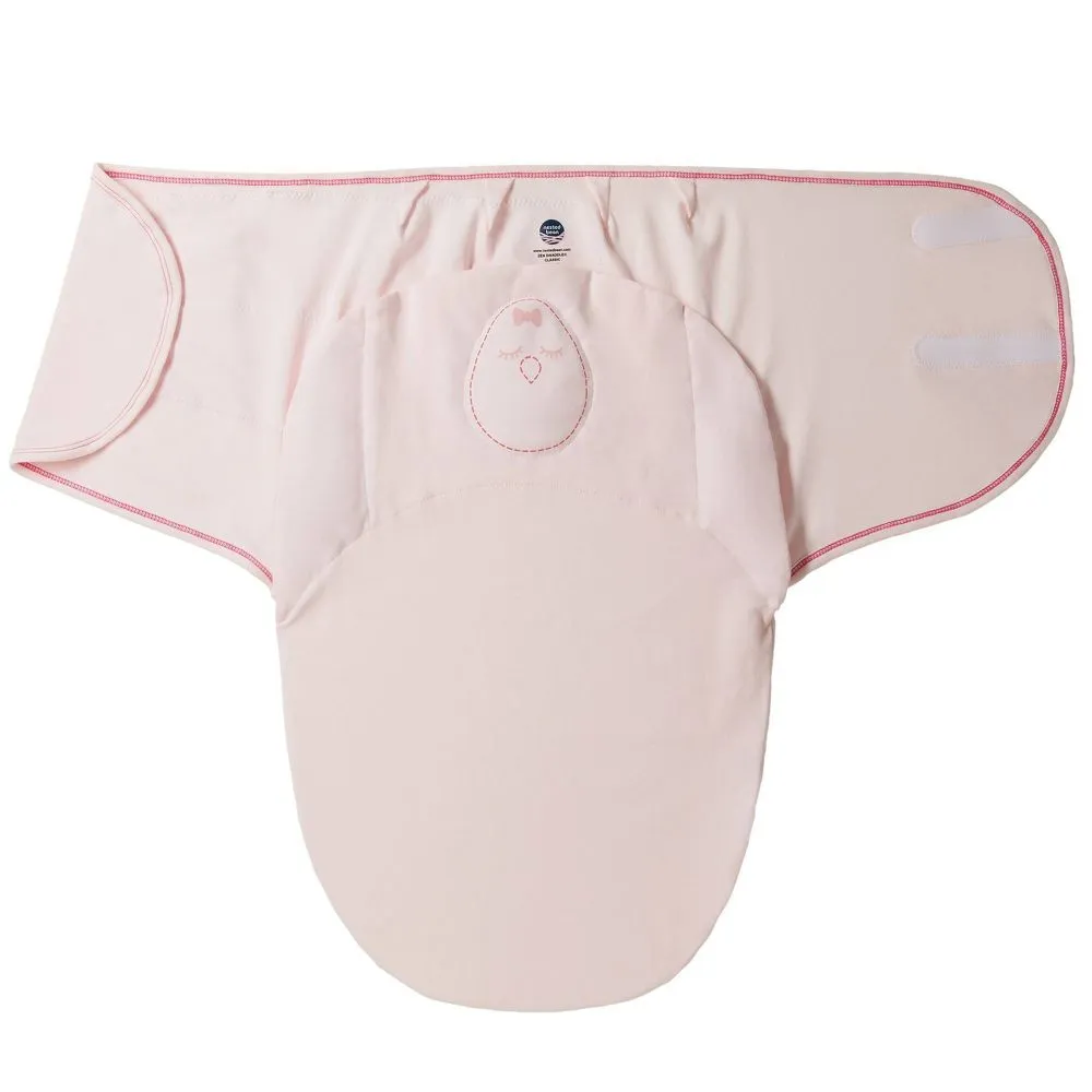 Nested Bean Zen 100% Cotton Swaddle Wrap Classic 0-6M - Soft Pink