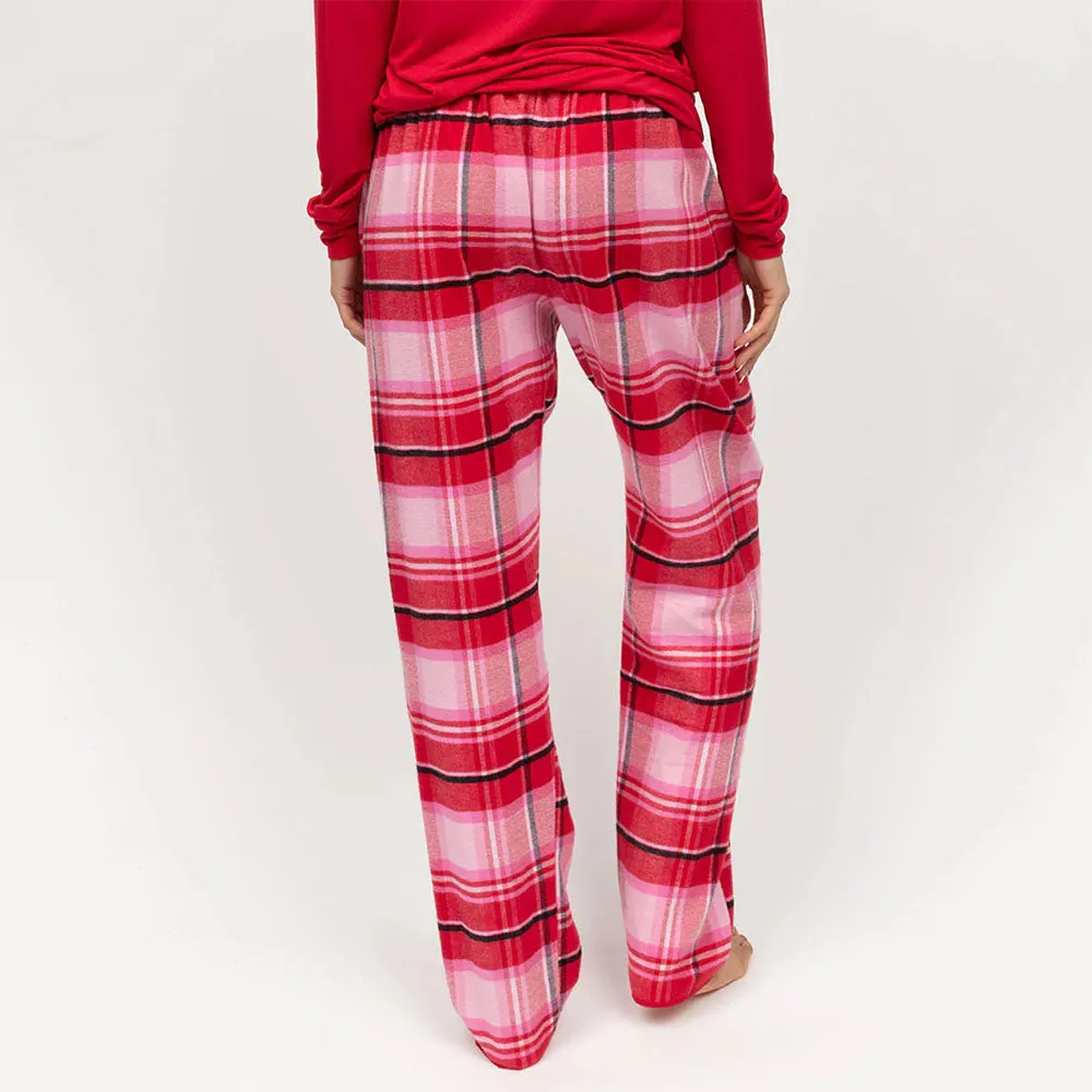 Noelle Women's Brushed Check Pyjama Bottom