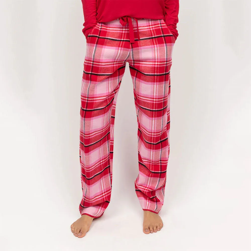 Noelle Women's Brushed Check Pyjama Bottom