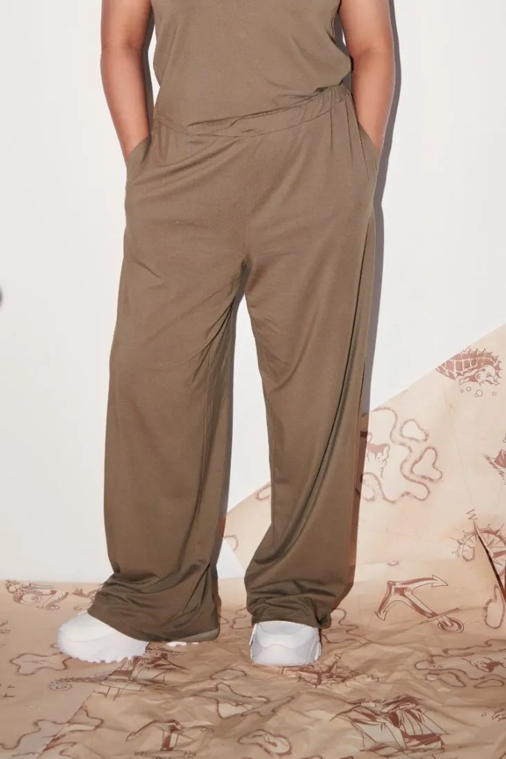 Olive Supima® Flared Pants