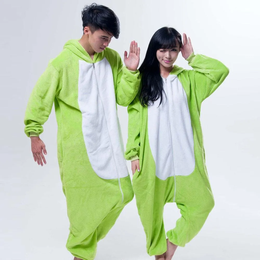 Onesies Hoodie Green Pig Pajamas Animal Costume Kigurumi