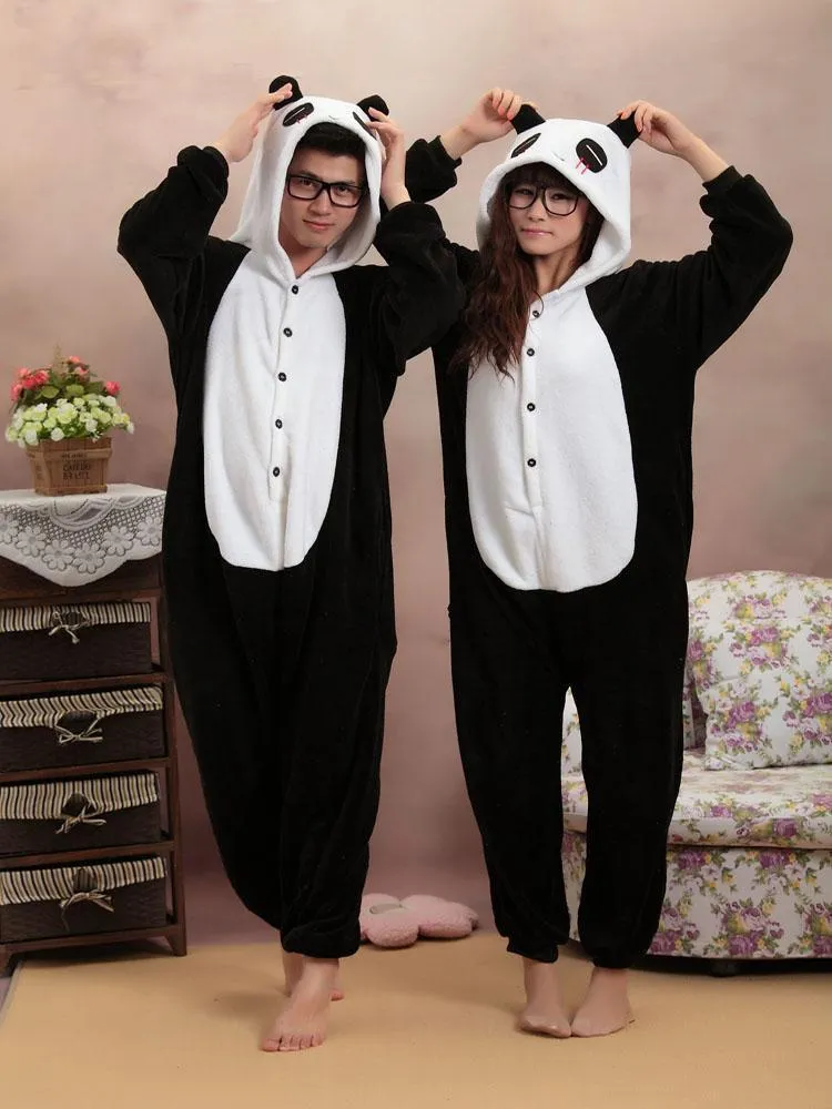 Panda Onesies Hoodie Pajamas Animal Costume Kigurumi