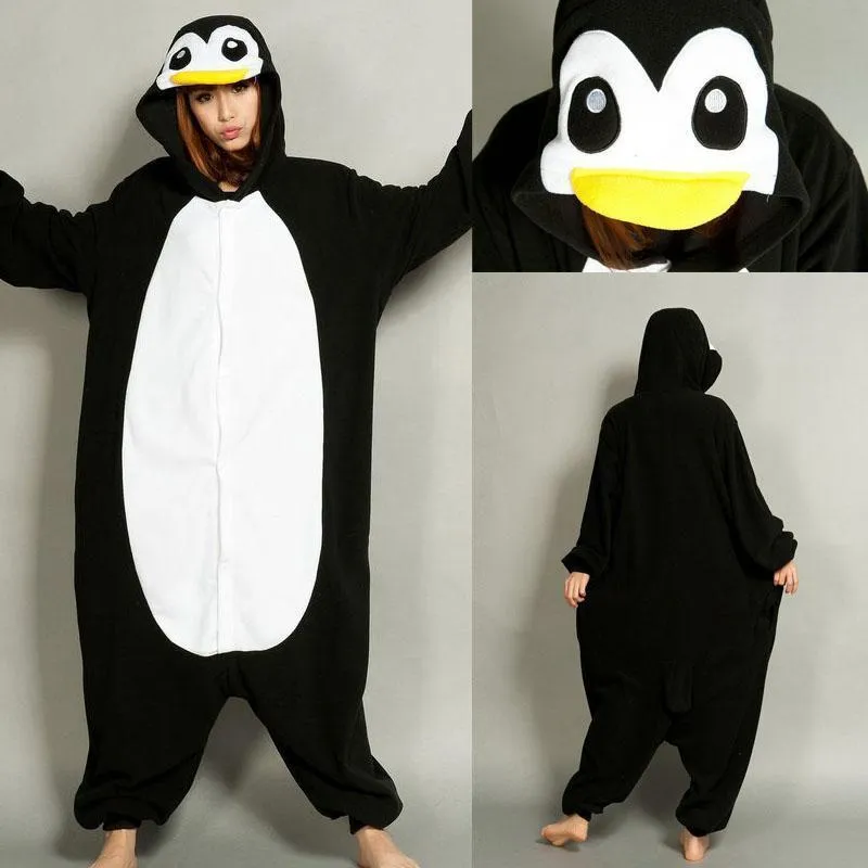 Penguin Onesies Hoodie Pajamas Animal Kigurumi Costume