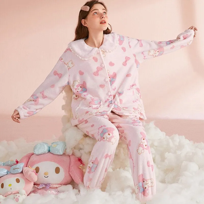 Pink Bunny Pajama Set