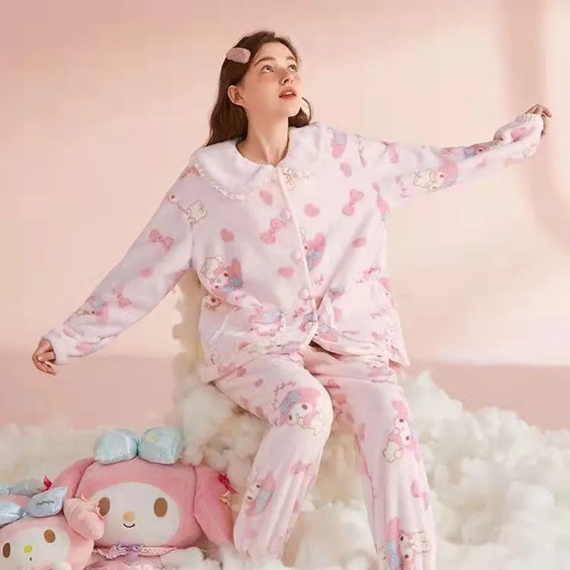 Pink Bunny Pajama Set