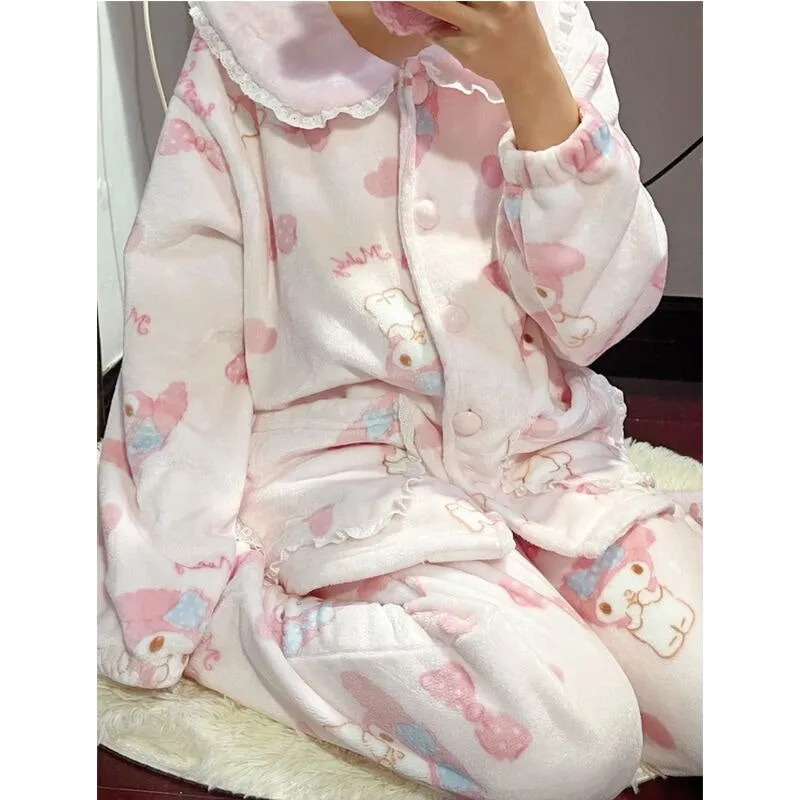 Pink Bunny Pajama Set