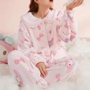 Pink Bunny Pajama Set