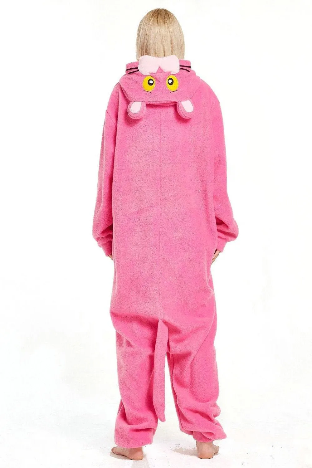 Pink Panther Onesie Kigurumi Animal Hoodie Costume Pajamas