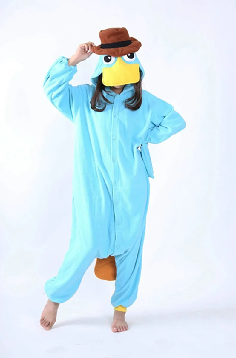 Platypus Cartoon Animal Onesies Hoodie Kigurumi Pajamas