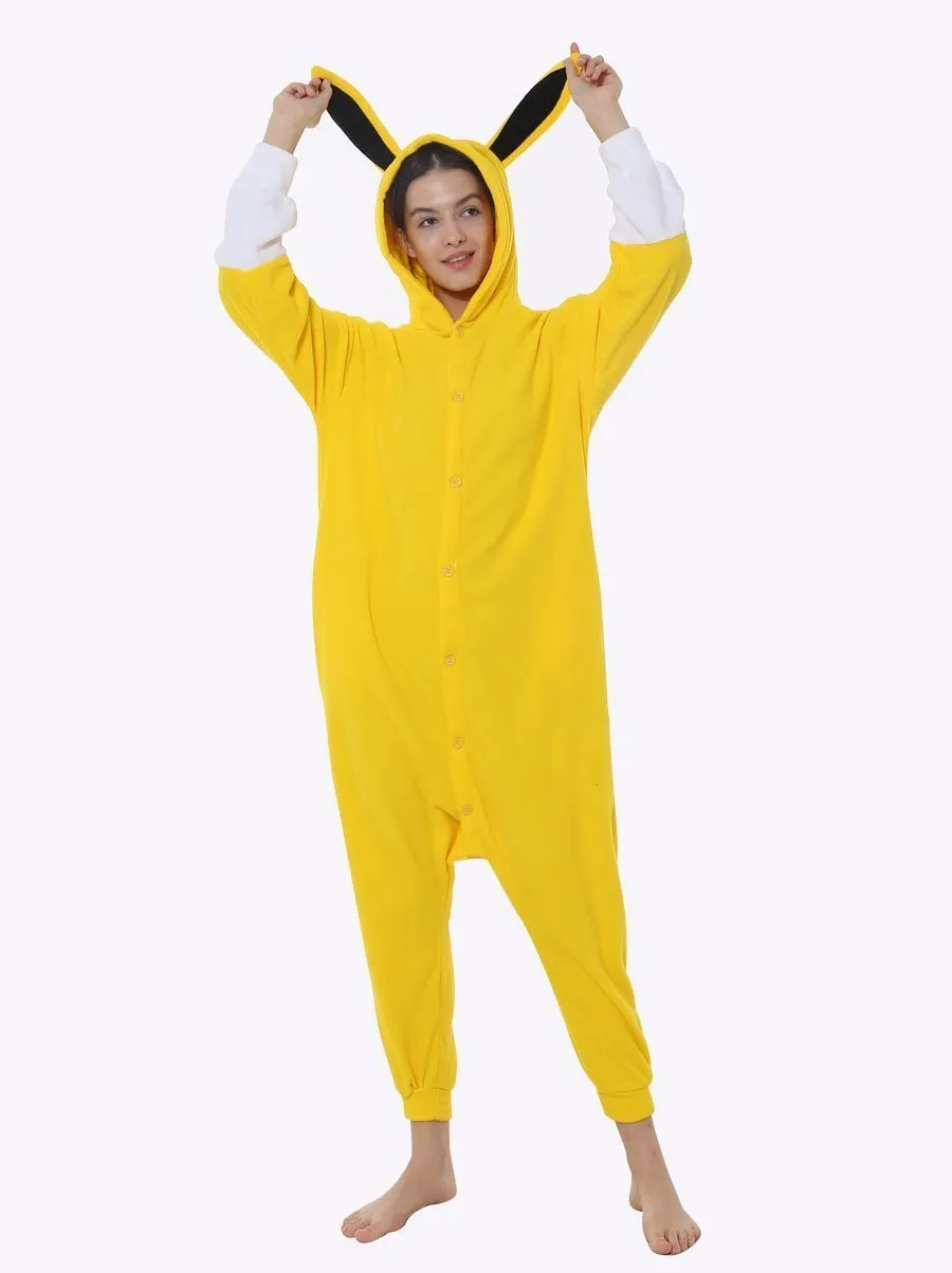 Pokemon Jolteon Eevee Kigurumi Onesie Hoodie Costume Pajamas