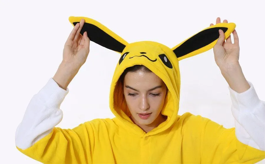 Pokemon Jolteon Eevee Kigurumi Onesie Hoodie Costume Pajamas