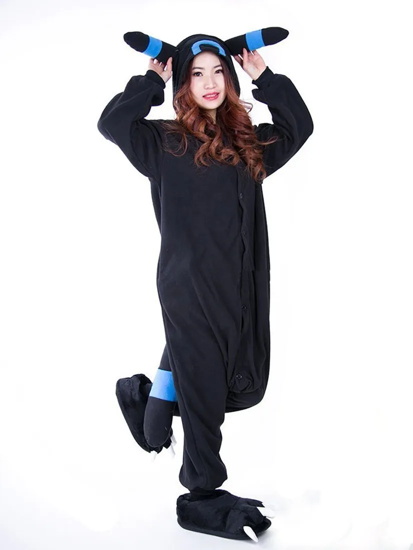 Pokemon Umbreon Eevee Kigurumi Onesie Hoodie Costume Pajamas