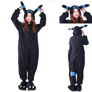 Pokemon Umbreon Eevee Kigurumi Onesie Hoodie Costume Pajamas