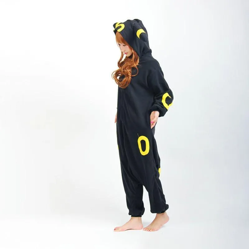 Pokemon Umbreon Kigurumi Onesie Hoodie Costume Pajamas