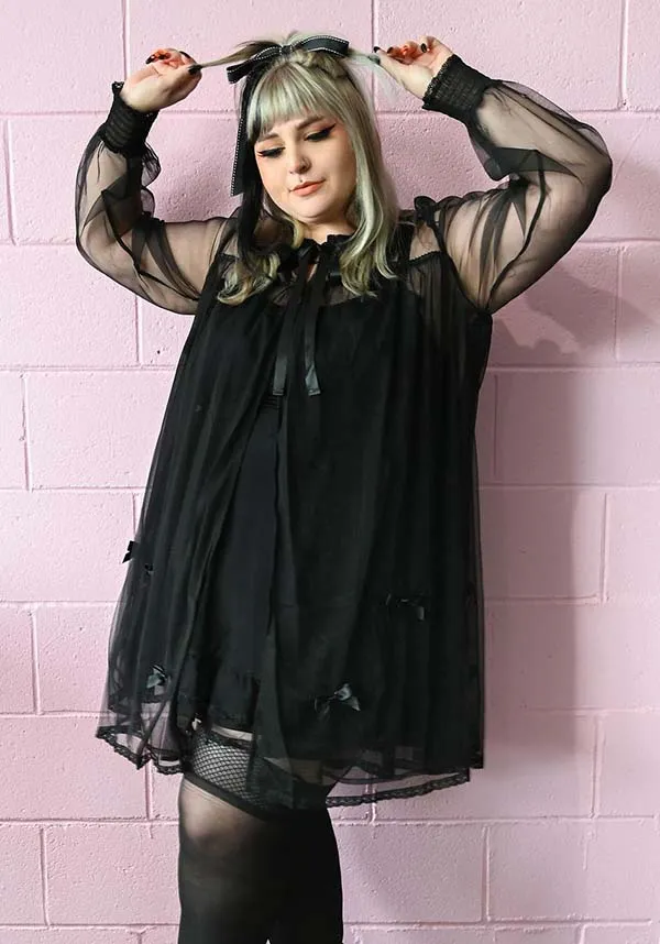 Powder Room [Black] | BABYDOLL DRESS**