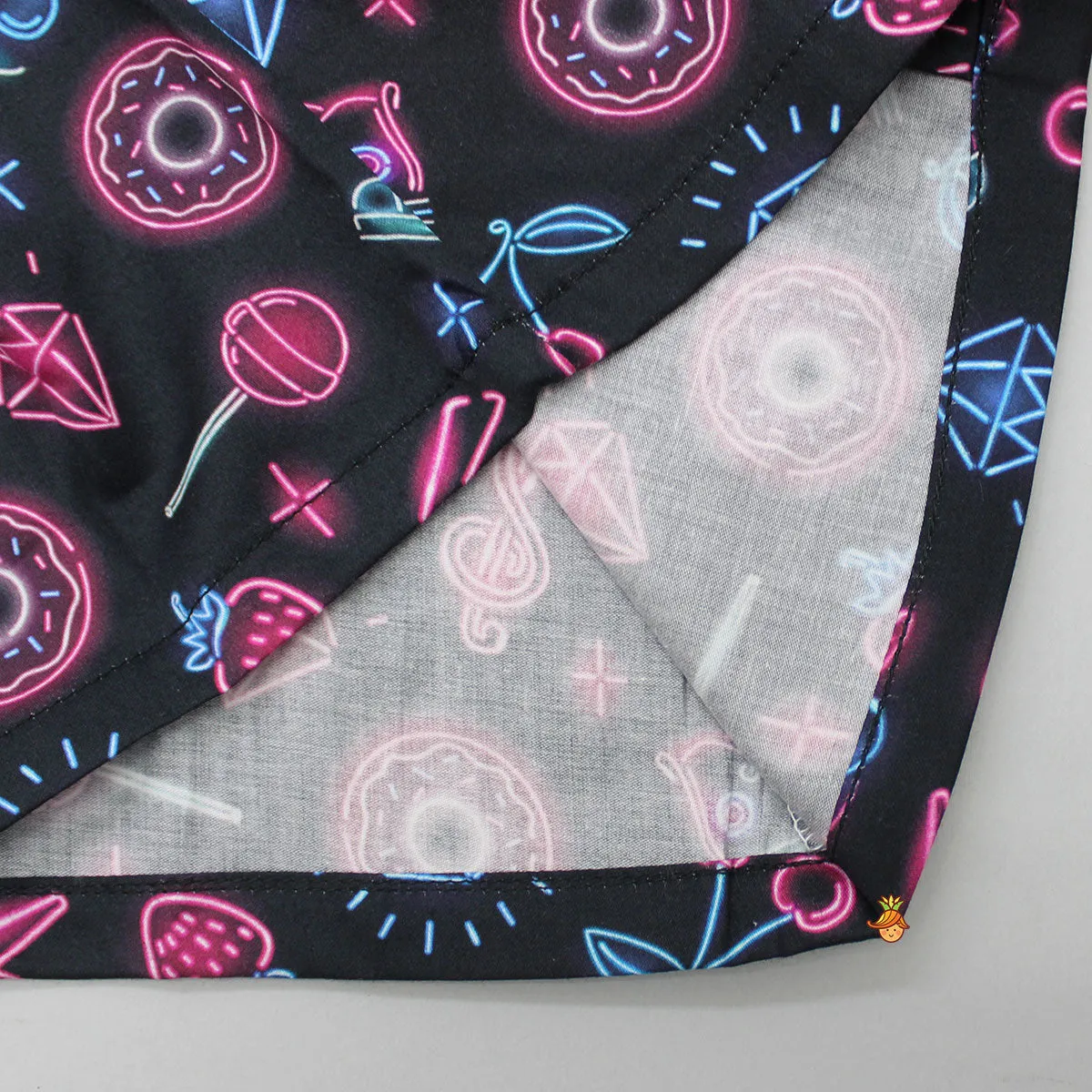 Pre Order: Neon Party Night Theme Print Sleepwear