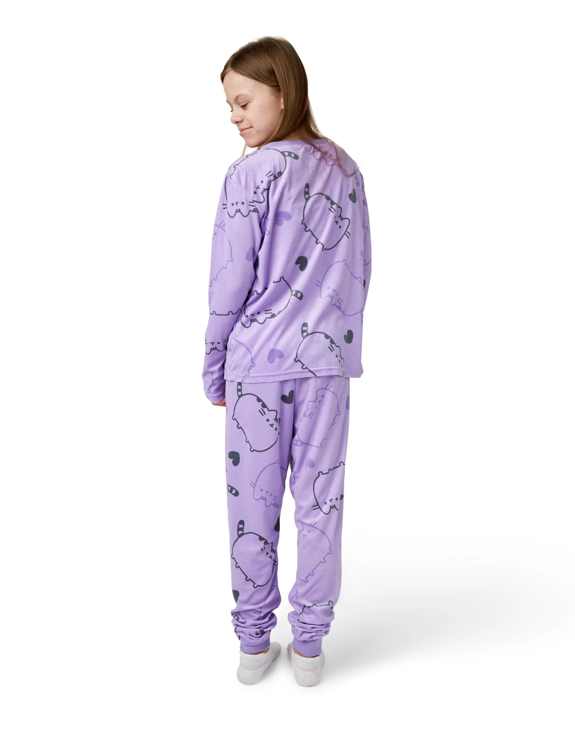 Pusheen Girls Purple Pyjama Set