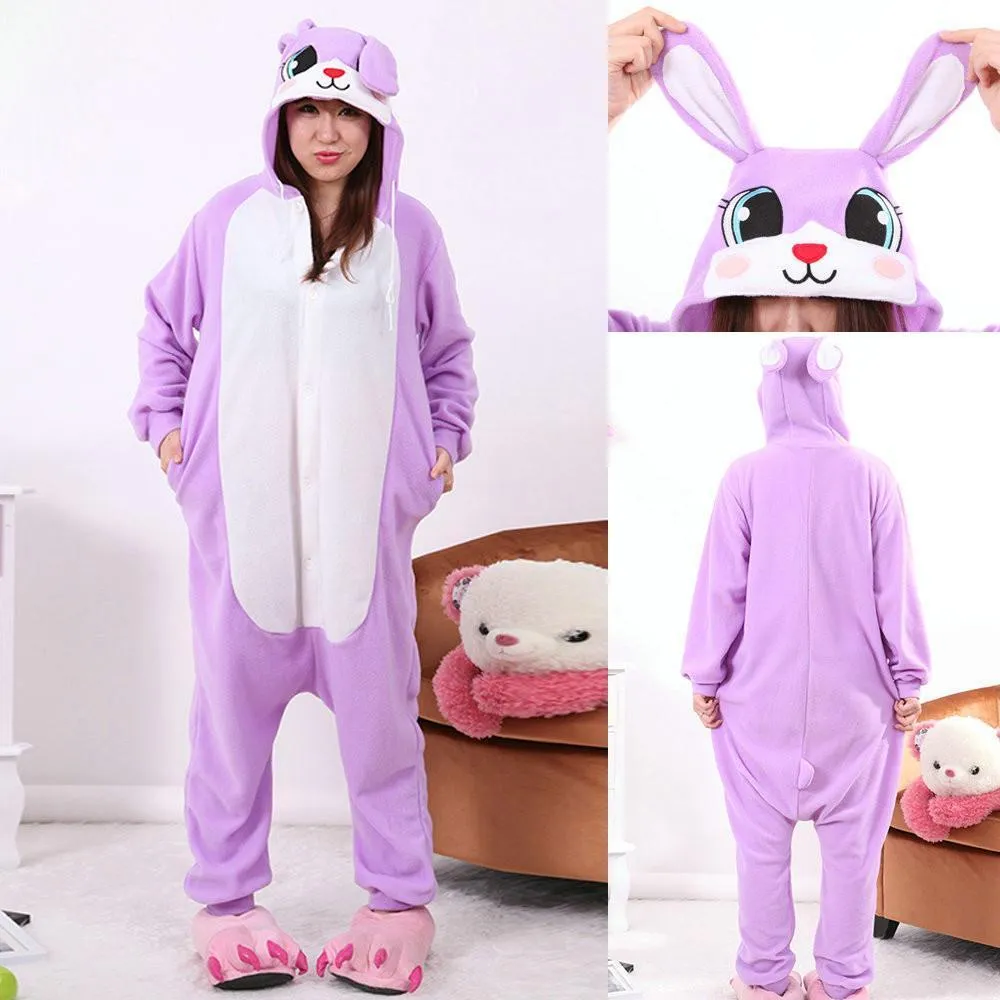 Rabbit Kigurumi Pajamas Animal Hoodie Bunny Easter Costume Onesies