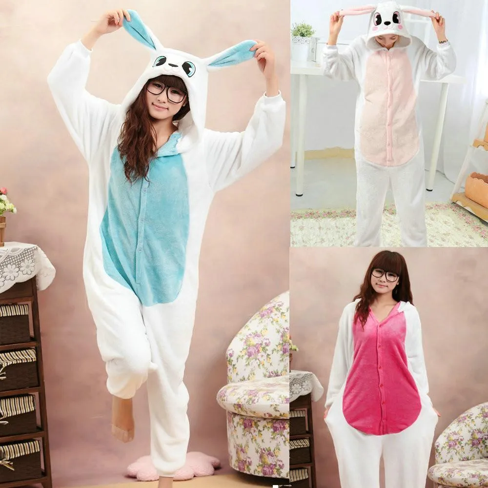 Rabbit Kigurumi Pajamas Hoodie Animals Bunny Easter Costume Onesies