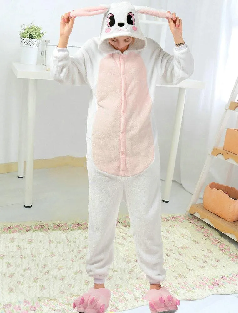 Rabbit Kigurumi Pajamas Hoodie Animals Bunny Easter Costume Onesies