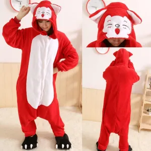 Red Fox Onesies Hoodie Pajamas Animal Costume Kigurumi