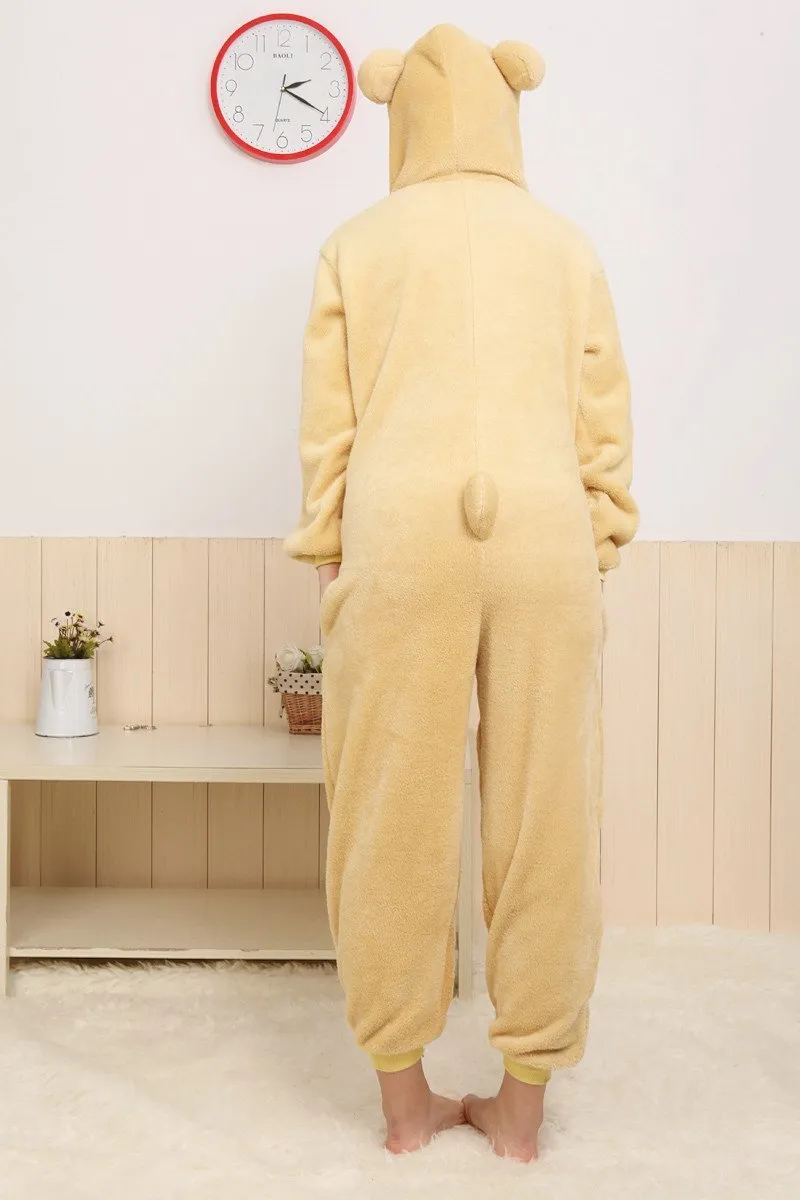 Rilakkuma Bear Kigurumi Onesie Hoodie Pajamas Animal Costume