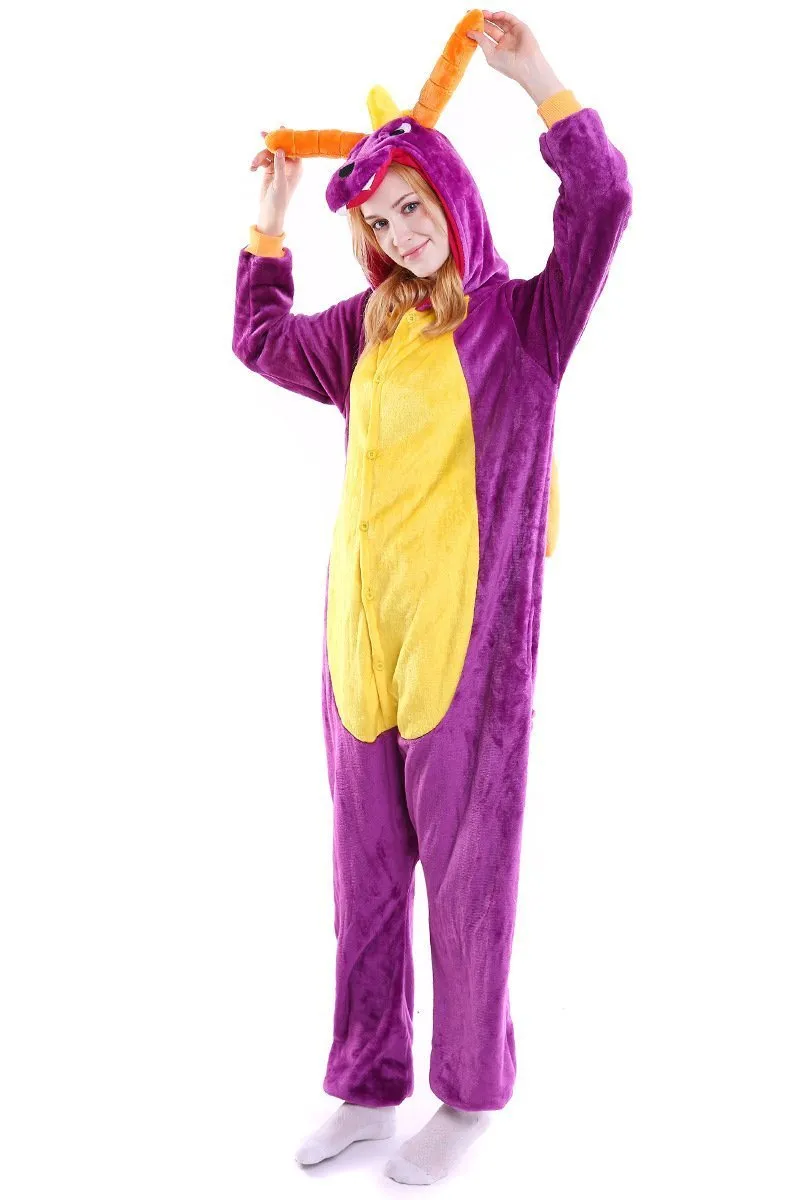 Royal Dragon Spyro Onesie Hoodie Costume Kigurumi Pajamas