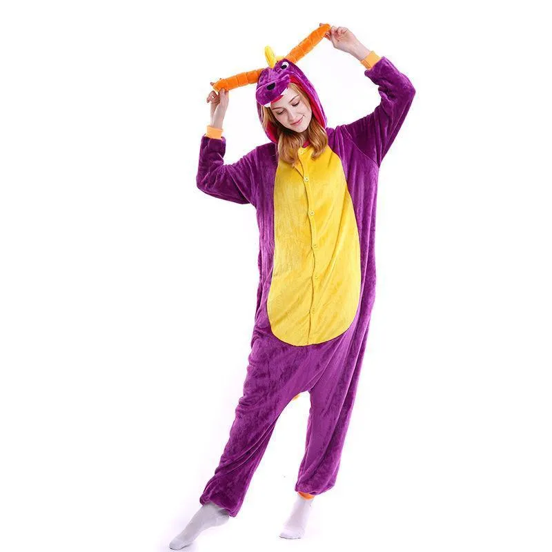 Royal Dragon Spyro Onesie Hoodie Costume Kigurumi Pajamas