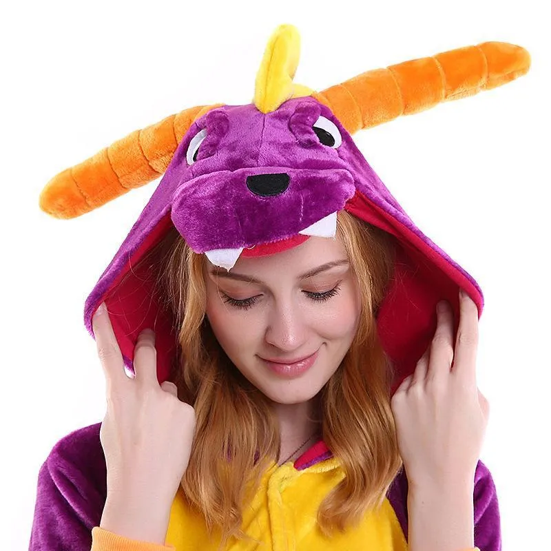 Royal Dragon Spyro Onesie Hoodie Costume Kigurumi Pajamas