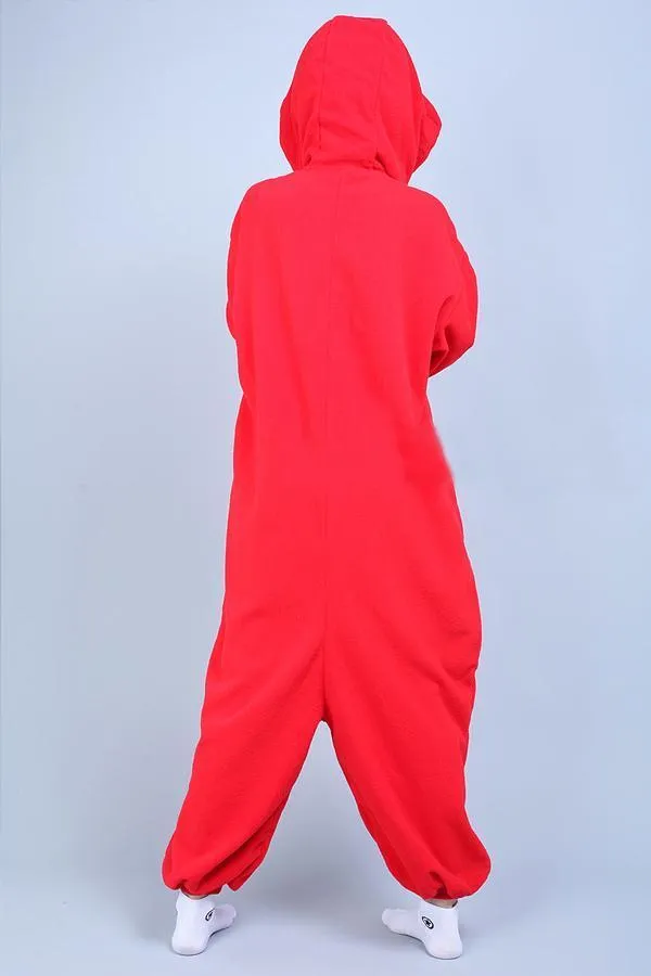 Seame Street ELMO Onesie Hoodie Costume Kigurumi Pajamas